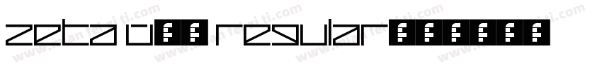 Zeta W05 Regular字体转换